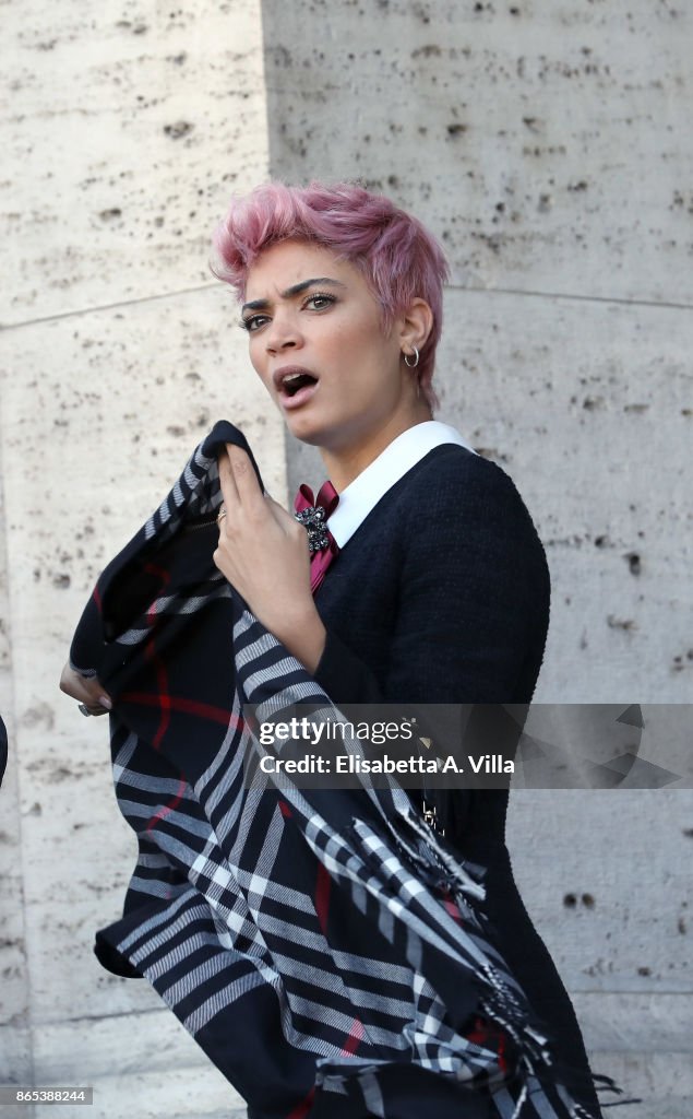 Singer Elodie Di Patrizi attends 'Non C'e' Campo' photocall on... News