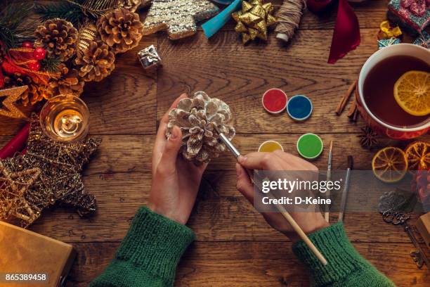 navidad - manualidades fotografías e imágenes de stock