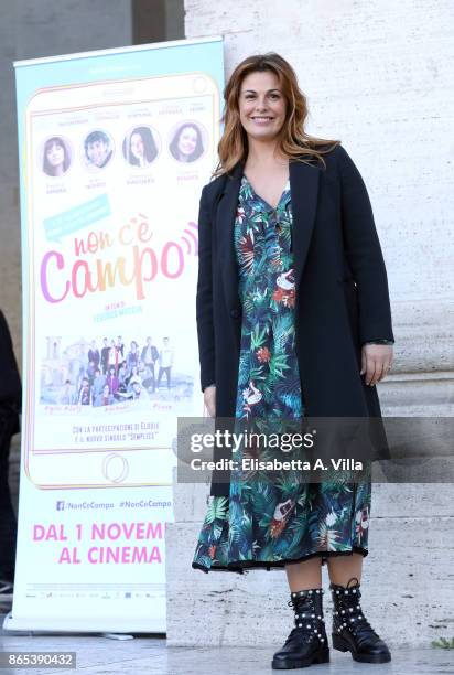 Vanessa Incontrada attends 'Non C'e' Campo' photocall on October 23, 2017 in Rome, Italy.