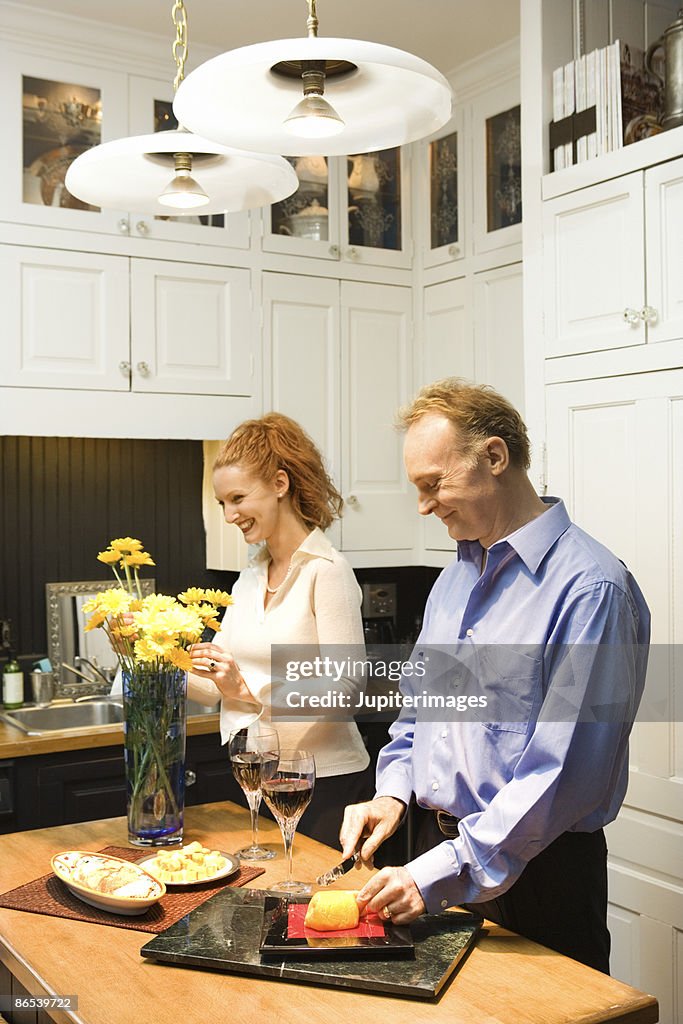 Couple cooking