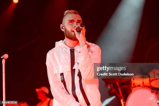 Singer Colton Dixon performs onstage during the Air 1 Positive Hits tour at Citizens Business Bank Arena on October 22, 2017 in Ontario, California.