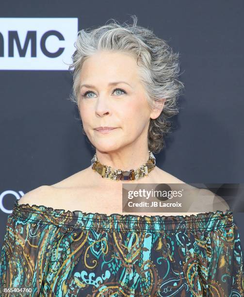 Melissa McBride attends the 100th episode celebration off 'The Walking Dead' at The Greek Theatre on October 22, 2017 in Los Angeles, California.