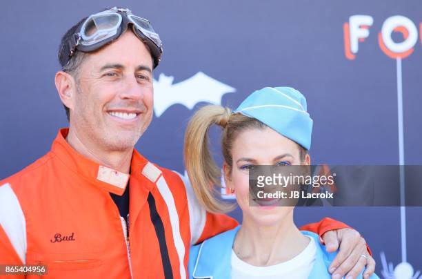 Jerry Seinfeld and Jessica Seinfeld attend the GOOD+ Foundation's 2nd Annual Halloween Bash on October 22, 2017 in Los Angeles, California.
