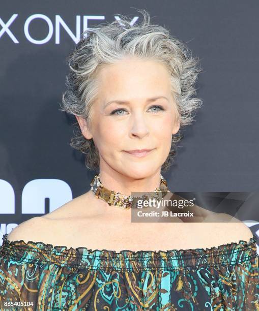 Melissa McBride attends the 100th episode celebration off 'The Walking Dead' at The Greek Theatre on October 22, 2017 in Los Angeles, California.