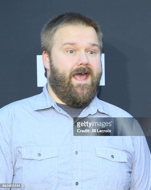 Robert Kirkman attends the 100th episode celebration off 'The Walking Dead' at The Greek Theatre on October 22, 2017 in Los Angeles, California.