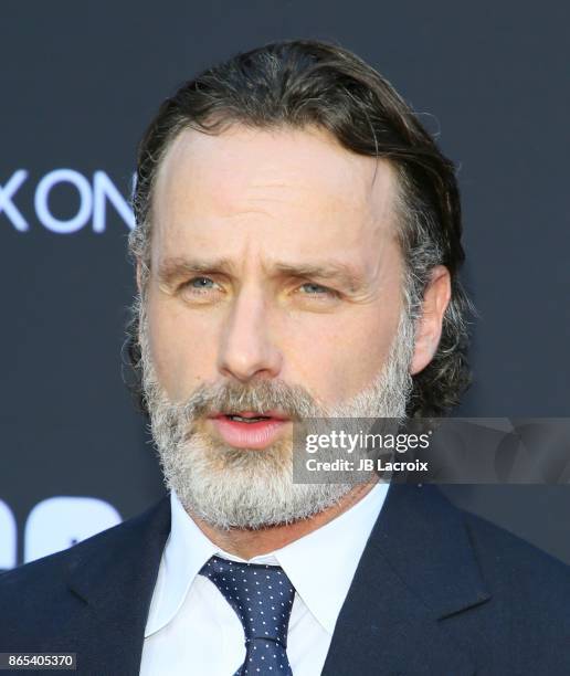 Andrew Lincoln attends the 100th episode celebration off 'The Walking Dead' at The Greek Theatre on October 22, 2017 in Los Angeles, California.