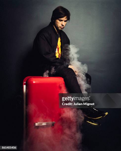 Rapper Orelsan is photographed for L'OBS on October 2, 2017 in Paris, France.