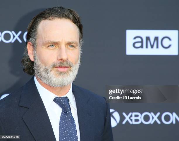 Andrew Lincoln attends the 100th episode celebration off 'The Walking Dead' at The Greek Theatre on October 22, 2017 in Los Angeles, California.