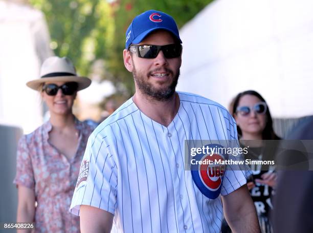 Erica Hanson and Ike Barinholtz at the GOOD+ Foundation's 2nd Annual Halloween Bash at Culver Studios on October 22, 2017 in Culver City, California.