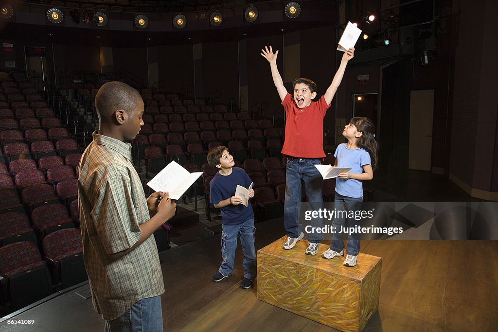 Student Play Example Students Practicing A Play High-Res Stock Photo - Getty Images