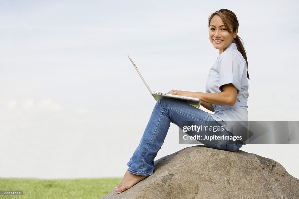 Woman with laptop