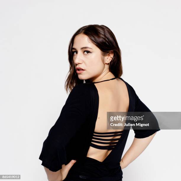 Singer and actress Izia Higelin is photographed for Barclays Label on February, 2015 in Paris, France.