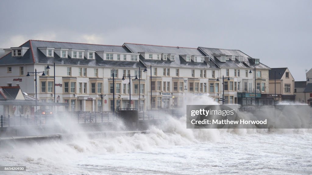 Storm Brian Hits The UK