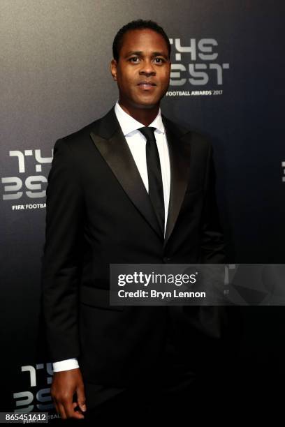 Patrick Kluivert arrives for The Best FIFA Football Awards - Green Carpet Arrivals on October 23, 2017 in London, England.