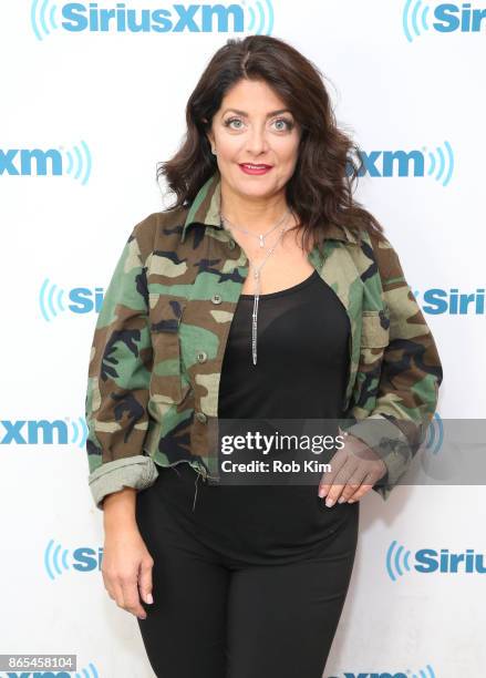 Kathy Wakile visits at SiriusXM Studios on October 23, 2017 in New York City.