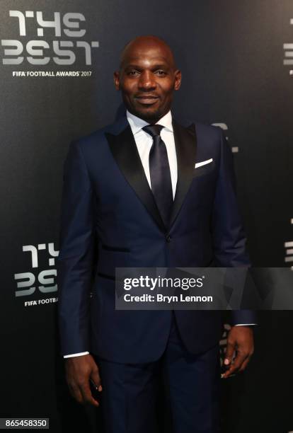 Geremi arrives for The Best FIFA Football Awards - Green Carpet Arrivals on October 23, 2017 in London, England.