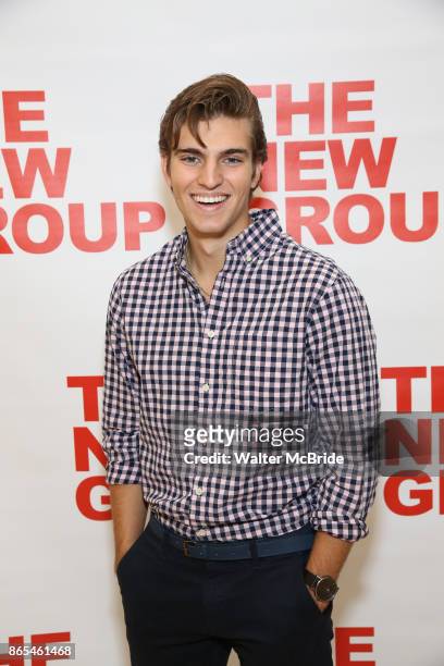 Daniel Sovich attends the cast photo call for the New Group Production on 'Downtown Race Riot' on October 23, 2017 at The New 42nd Street Studios in...