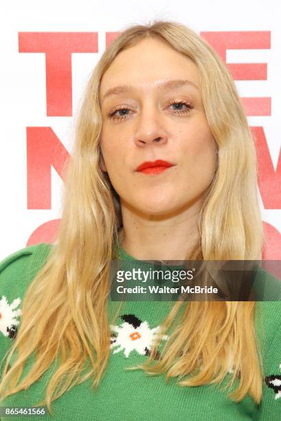 Chloe Sevigny attends the cast photo call for the New Group Production on 'Downtown Race Riot' on October 23, 2017 at The New 42nd Street Studios in...
