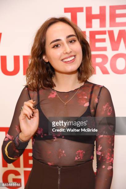 Sadie Scott attends the cast photo call for the New Group Production on 'Downtown Race Riot' on October 23, 2017 at The New 42nd Street Studios in...