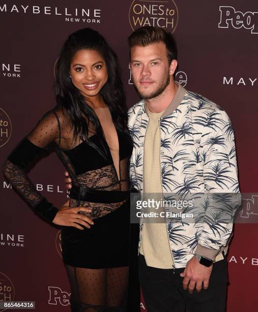 Camille Hyde and Jimmy Tatro attend People's "Ones to Watch" at NeueHouse Hollywood on October 4, 2017 in Los Angeles, California.