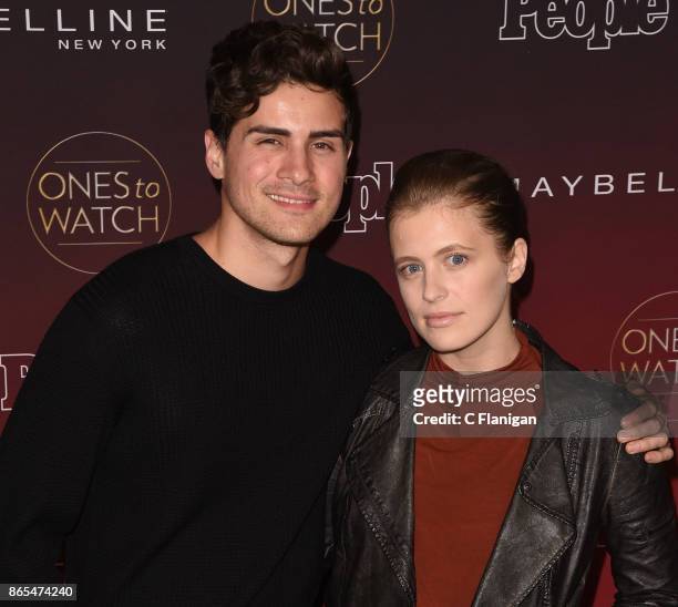 Anthony Padilla and Miel Bredouw attend People's "Ones to Watch" at NeueHouse Hollywood on October 4, 2017 in Los Angeles, California.