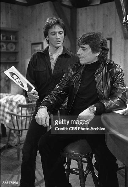 Gregory Beecroft as Tony Reardon, left, and Edward Vilella as Eddie. Image dated January 28, 1983.