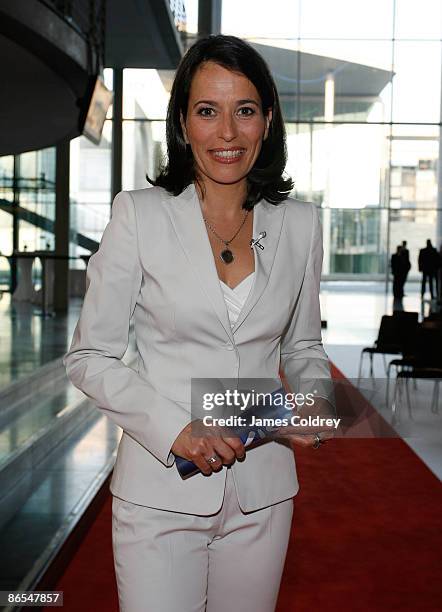 Anne Will, Presenter of the CIVIS Award 2009, attends the 'CIVIS European Media Prize for Integration' in Paul-Loebe House on May 7, 2009 in Berlin,...