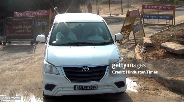 Family members of rape convict and jailed head of Sirsa-based Dera Sacha Sauda Gurmeet Ram Rahim came to meet him at the Sunaria jail on October 23,...