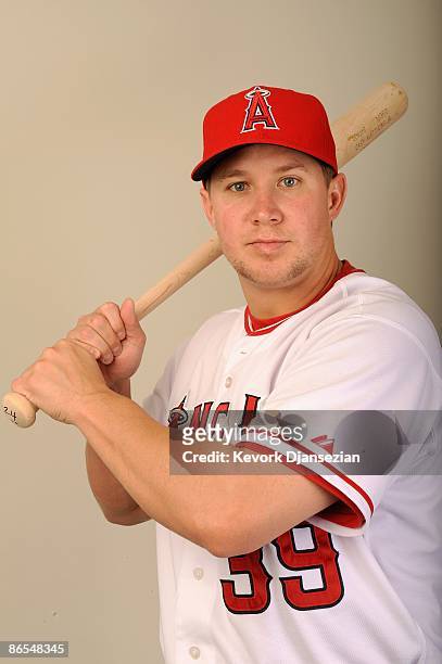 Robb Quinlan of the Los Angeles Angels of Anaheim poses during photo day at Tempe Diablo Stadium on February 25, 2009 in Tempe, Arizona.
