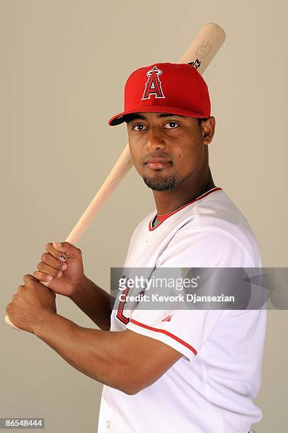 Alberto Rosario of the Los Angeles Angels of Anaheim poses during photo day at Tempe Diablo Stadium on February 25, 2009 in Tempe, Arizona.