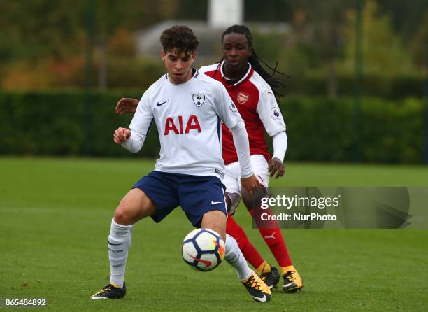 Samuel Shashoua of Tottenham Hotspur during Premier League 2 Div 1 match between Tottenham Hotspur Under 23s against Arsenal Under 23s at Tottenham...