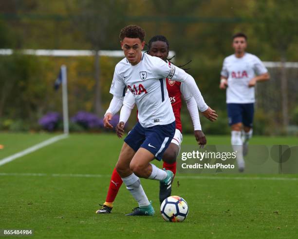 Luke Amos of Tottenham Hotspur during Premier League 2 Div 1 match between Tottenham Hotspur Under 23s against Arsenal Under 23s at Tottenham Hotspur...