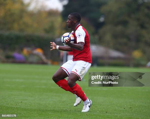 Zech Medley 0f Arsenal during Premier League 2 Div 1 match between Tottenham Hotspur Under 23s against Arsenal Under 23s at Tottenham Hotspur...