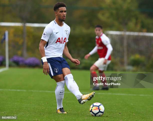 Keanan Bennetts of Tottenham Hotspur during Premier League 2 Div 1 match between Tottenham Hotspur Under 23s against Arsenal Under 23s at Tottenham...