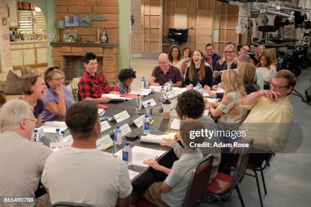 Twenty Years to Life" - Iconic comedy series Roseanne holds its first table read for the revivals premiere episode entitled Twenty Years to Life....