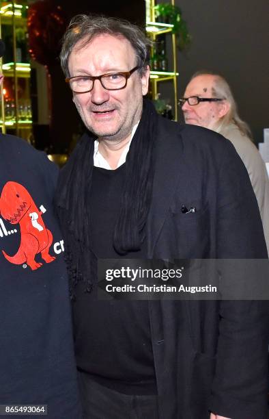 Rainer Bock attends farewell party of Hannelore Hoger as BELLA BLOCK at restaurant Tarantella on October 13, 2017 in Hamburg, Germany.