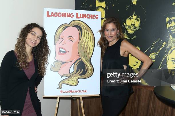 Liz Miele and Felicia Madison attend LAUGHERCISE at West Side Comedy Club on October 23, 2017 in New York City.