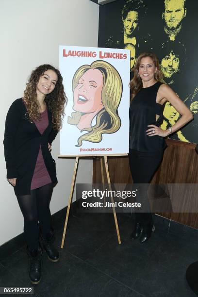 Liz Miele and Felicia Madison attend LAUGHERCISE at West Side Comedy Club on October 23, 2017 in New York City.