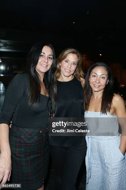 Gina Savage, Felicia Madison and Nina Ashe attend LAUGHERCISE at West Side Comedy Club on October 23, 2017 in New York City.