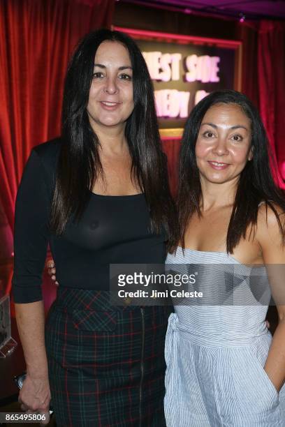 Gina Savage and Nina Ashe attend LAUGHERCISE at West Side Comedy Club on October 23, 2017 in New York City.