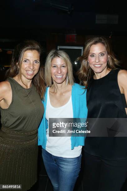 Kory Apton, Carol Lister and Felicia Madison attend LAUGHERCISE at West Side Comedy Club on October 23, 2017 in New York City.