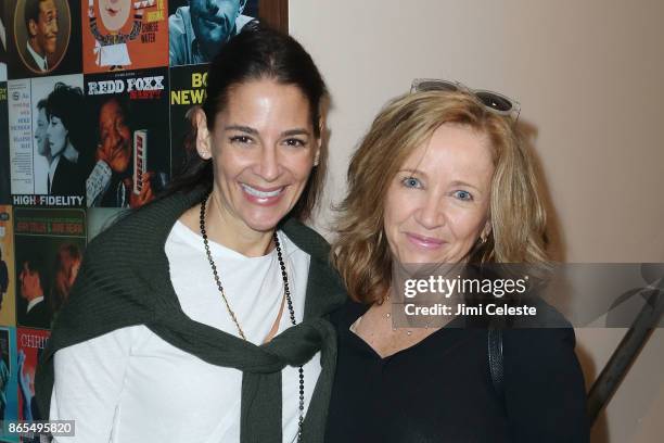 Dina Hansen and Laurie Gelman attend LAUGHERCISE at West Side Comedy Club on October 23, 2017 in New York City.