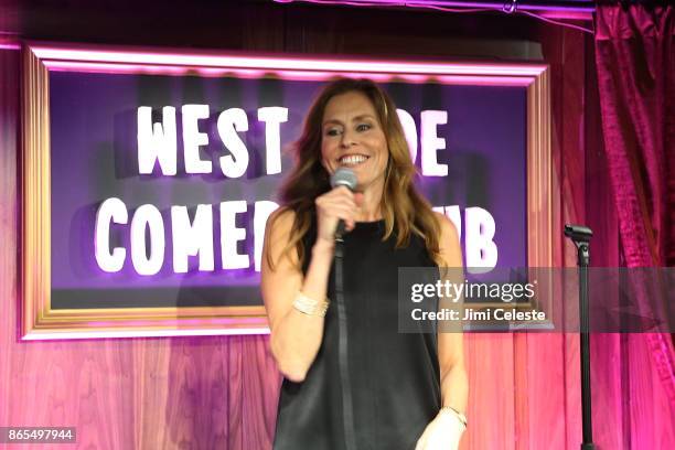 Felicia Madison performs at LAUGHERCISE at West Side Comedy Club on October 23, 2017 in New York City.