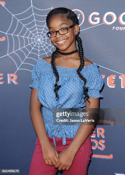 Actress Marsai Martin attends the GOOD+ Foundation's 2nd annual Halloween Bash at Culver Studios on October 22, 2017 in Culver City, California.