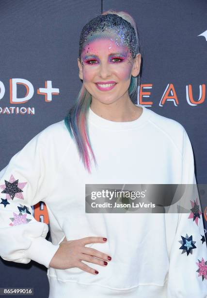 Actress Sarah Michelle Gellar attends the GOOD+ Foundation's 2nd annual Halloween Bash at Culver Studios on October 22, 2017 in Culver City,...