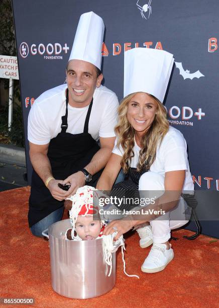 Comedian Sebastian Maniscalco, wife Lana Gomez and daughter Serafina Simone Maniscalco attend the GOOD+ Foundation's 2nd annual Halloween Bash at...