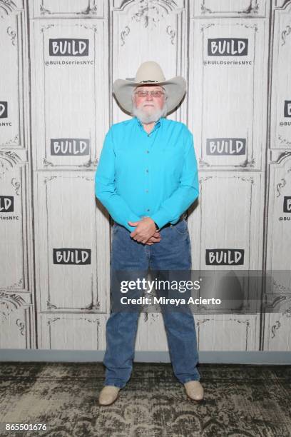 Musician Charlie Daniels visits BUILD to discuss his book "Never Look at the Empty Seats: A Memoir" at Build Studio on October 23, 2017 in New York...