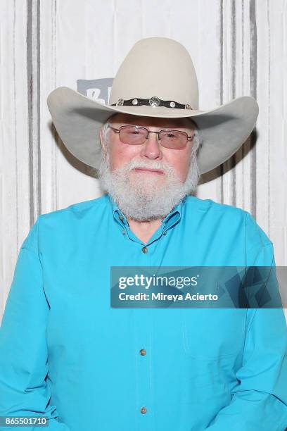 Musician Charlie Daniels visits BUILD to discuss his book "Never Look at the Empty Seats: A Memoir" at Build Studio on October 23, 2017 in New York...