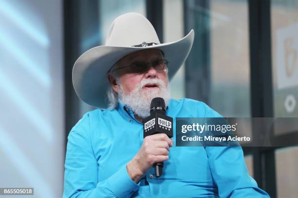 Musician Charlie Daniels visits BUILD to discuss his book "Never Look at the Empty Seats: A Memoir" at Build Studio on October 23, 2017 in New York...