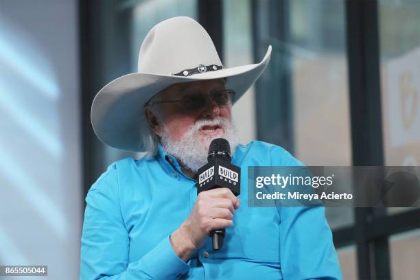 Musician Charlie Daniels visits BUILD to discuss his book "Never Look at the Empty Seats: A Memoir" at Build Studio on October 23, 2017 in New York...